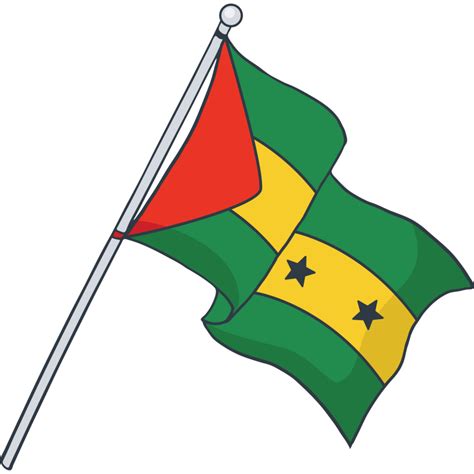 Free Flag of Sao Tome and Principe 23435154 PNG with Transparent Background