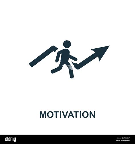 Motivation icon illustration. Creative sign from gamification icons collection. Filled flat ...