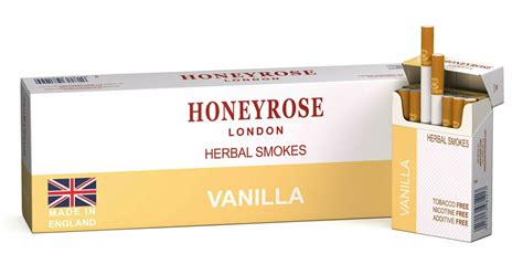 Honeyrose VANILLA Tobacco & Nicotine Free Herbal Cigarettes