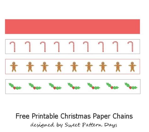 Free Printable Christmas Paper Chains Free Templates Printable