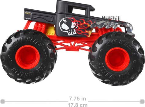 Hot Wheels Monster Trucks Jam Внедорожник джип 1 24 Scale HNM40 Bone Shaker Vehicle ID