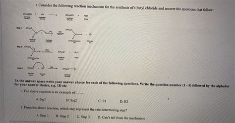 Solved Consider The Following Reaction Mechanism For The Chegg