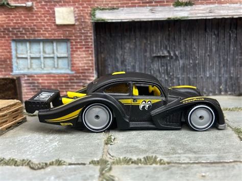 Custom Hot Wheels VW Volkswagen Kafer Racer In Satin Back Moon Etsy