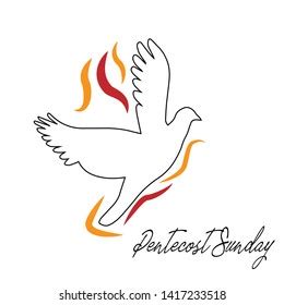 Be Filled Spirit Pentecost Sunday Ephesians Stock Vector Royalty Free