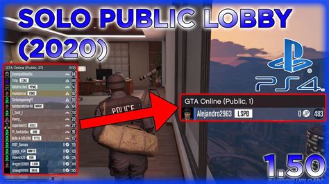 GTA Online How To Be In A Solo Public Lobby PS4 ONLY 1 50 YouTube