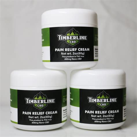 CBD Pain Relief Cream for sore muscles - Timberline CBD