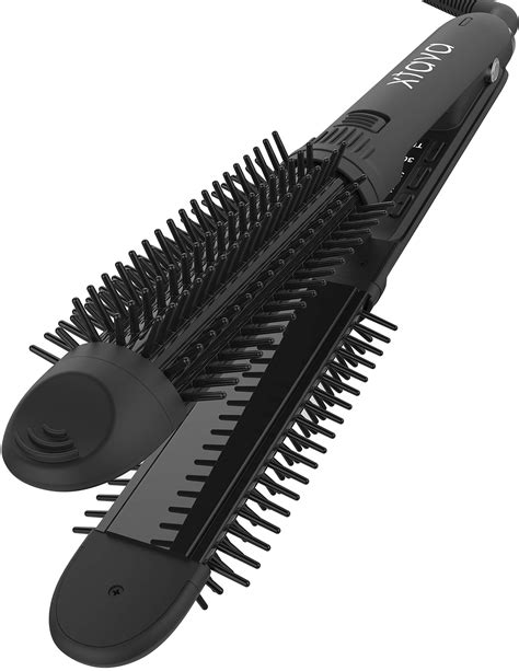 xtava 3-in-1 Straightener Curler and Brush - Professional 1 Inch Flat Curling Iron and ...