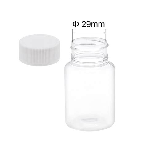 uxcell プラスチック透明ボトル 2 7 oz 80 ml PETプラスチック 広口容器透明ボトル 10個入り