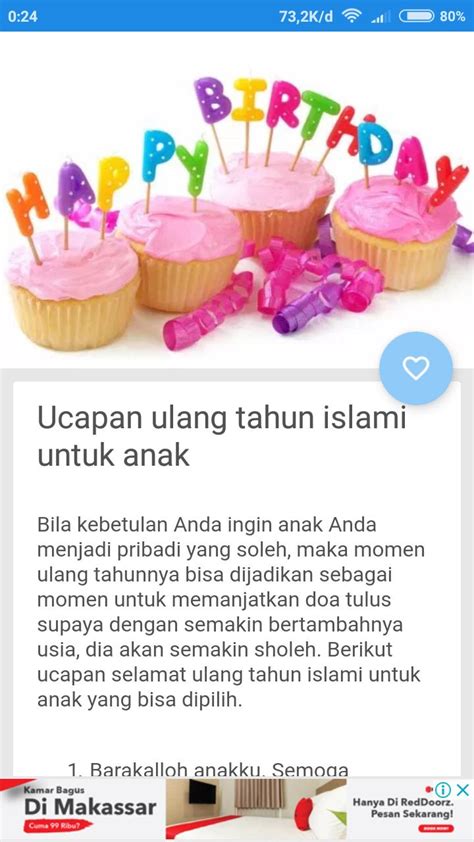 Ucapan Ulang Tahun Untuk Anak APK untuk Unduhan Android