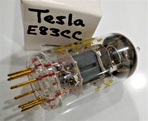 Tesla E Cc Ax Gold Pins Frame Grid Tube Like Telefunken Ecc S