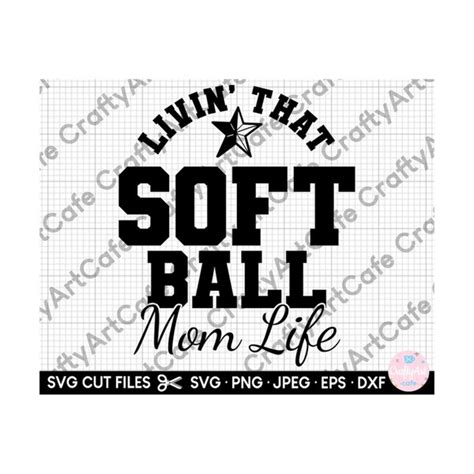 Softball Mom Svg Png Epf Dxf Svg Files For Cricut Shirt Cut Inspire Uplift