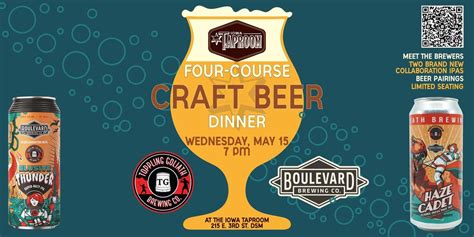 Cadet Thunder Beer Dinner Presented By Toppling Goliath And Boulevard