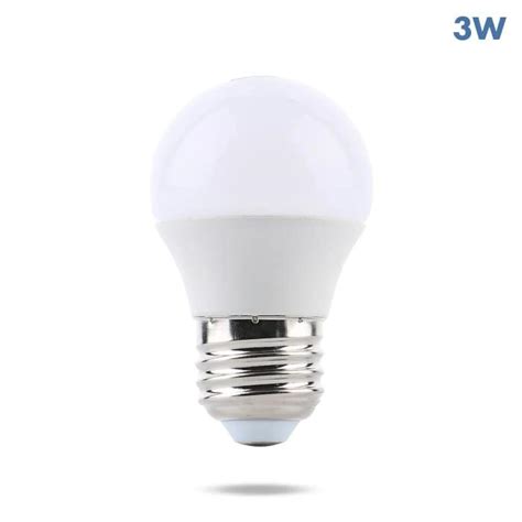 12 Volt Dc 3 Watt Led Light Bulb Standard E26e27 Screw Base Watt A Light