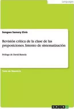 Libro Revisi N Cr Tica De La Clase De Las Preposiciones Envío gratis