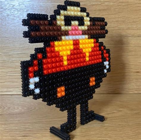 Doctor Eggman Pixel Art Plastic Blocks Kit Sonic the - Etsy