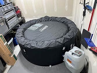 Amazon Coleman SaluSpa AirJet Person Round Inflatable Hot Tub Outdoor Spa With