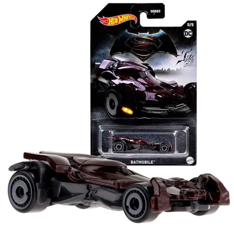 Carrinho Hot Wheels Collector Veículo Batmóvel DC Batmobile HMV Mattel Carrinho de Brinquedo