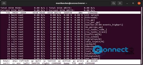 Iotop Disk I O Monitoring Tool For Linux CONNECTwww