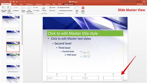 Customizing Slide Number Options In Powerpoint