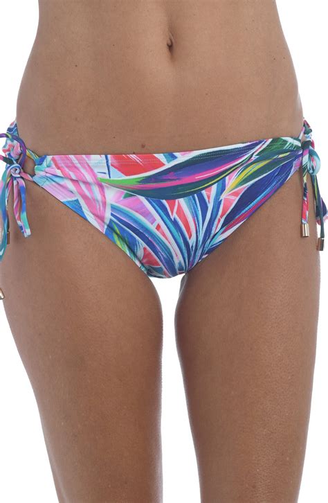 Buy La Blanca Palm Loop Tie Side Hipster Bikini Bottoms Multi At