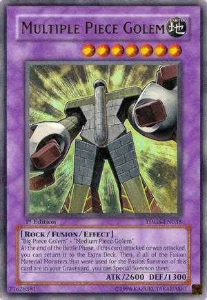 Great Brands Great Value Happy Shopping Medium Piece Golem Yugioh Card