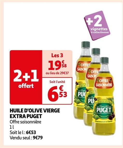 Promo Puget huile d olive vierge extra chez Auchan Supermarché