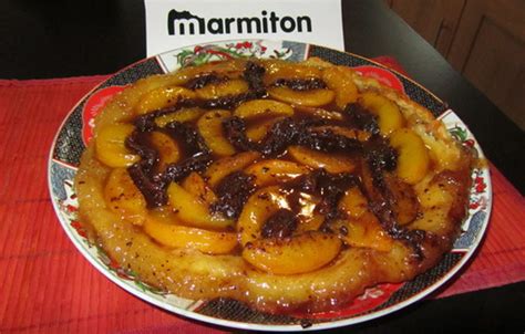 Tarte Tatin P Ches Et Chocolat Recette De Tarte Tatin P Ches Et