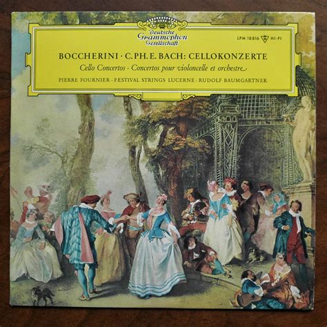 Boccherini CPE Bach Cello Concertos Pierre Fournier Violon Cello