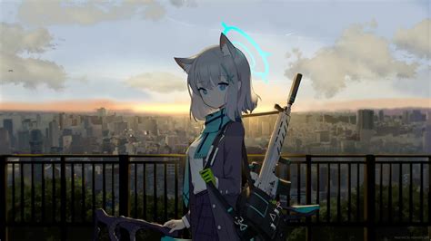 Shiroko Sunset City Blue Archive Live Wallpaper Moewalls Sexiezpix Web Porn
