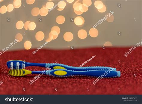 Gay Lgbt Couple Toothbrush Visual Metaphor Stock Photo 1020076891 Shutterstock