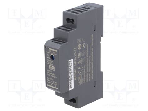 Купить Mean Well Импульсный блок питания AC-DC Mean Well HDR-15-24 (24 ...