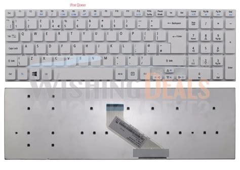 New UK British white Keyboard for Acer Aspire E5 571 E5 571G E5 571P E5 ...