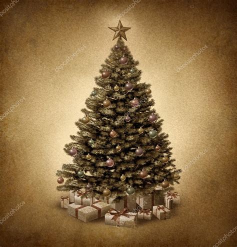 Old Fashioned Christmas Tree — Stock Photo © lightsource #33211763