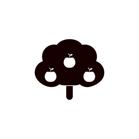 Apple Tree Vector Icon Illustration 23201646 Vector Art At Vecteezy