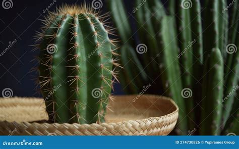 Cactus De Pera Espinosa Belleza Peligrosa Al Aire Libre Generada Por Ai