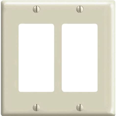 Leviton Ivory 2 Gang Decorator Rocker Wall Plate Hd Supply