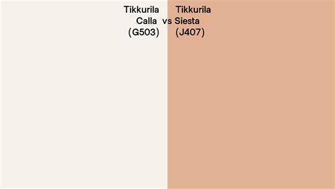 Tikkurila G Calla Vs J Siesta Side By Side Comparison