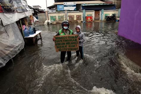 Banjir Akibat Rob 8 RT Di Jakarta Utara Terendam Jawa Pos