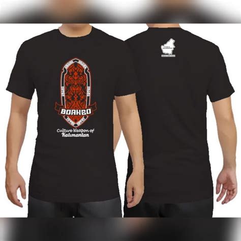 Jual Baju Kaos Motif Suku Dayak Khas Dayak Distro Kalimantan Shopee