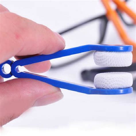 Mini Pocket Glasses Cleaner Brush Wiper Edc Sunglasses Eyeglass Spectacles Wipe Kit Microfiber