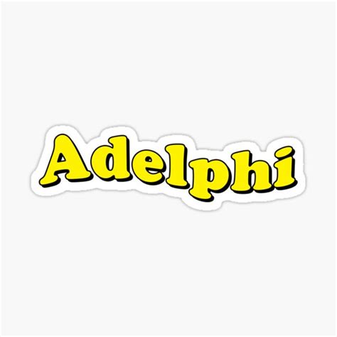 Adelphi University Sticker By Renabeban Redbubble