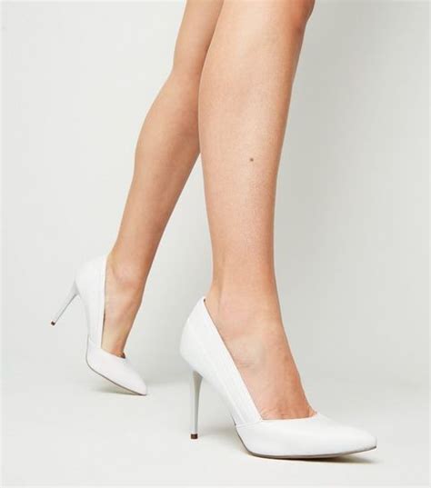 White Heels White Stilettos And White Platform Heels New Look