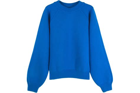 Garment Workshop Knitted Crewneck Sweater Blue Royal Men's - US