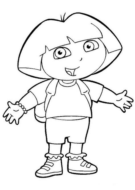 Coloring Pages | Dora The Exploreroring Pages Outstanding Picture ...