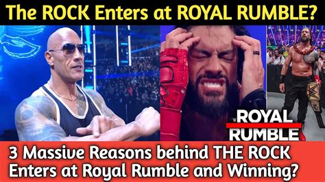 The ROCK ENTERS At Royal Rumble And Winning The Rock Vs Roman Reigns