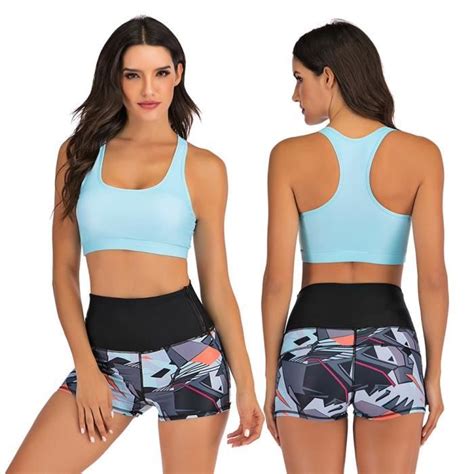 MAILLOT DE BAIN Sport Taille Haute Bikini Femmes Maillots De Bain 2021 Sexy Haut Court Grande