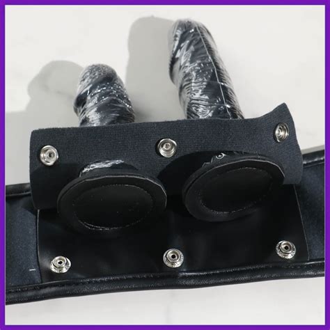 Double Holes Silicone Dildo Panties Adjustable Chastity PU Etsy 日本