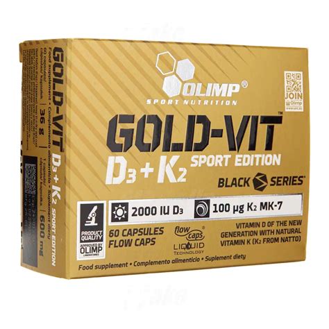 Olimp Gold Vit D3 K2 Sport Edition 60 Kapsułek Wzmacnia kości i układ