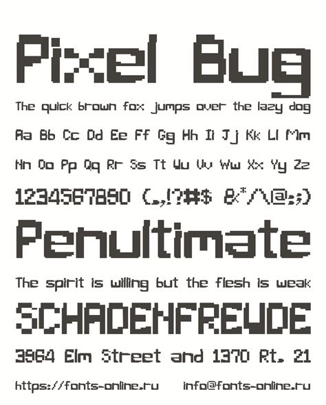 Pixel Bug Font