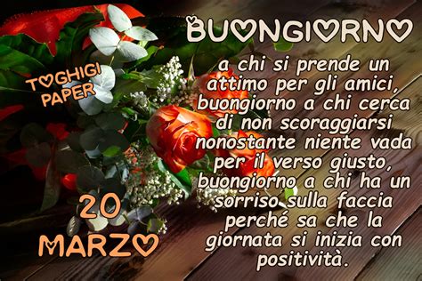 20 Marzo Buongiorno Immagini ToghigiPaper